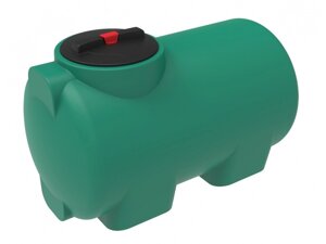 Цилиндрическая емкость для воды и топлива ЭкоПром H300, 300 литров, зеленая