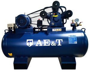 Поршневой компрессор с ременным приводом AE&T TK-200-4, 440 л/мин, 380В