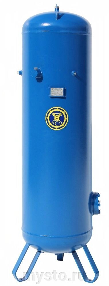 Ресивер для компрессора АСО Бежецк РВ 230-01/25, вертикальный воздухосборник, 230 литров - интернет магазин