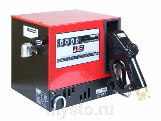 PIUSI Мобильная топливораздаточная колонка Piusi CUBE 90 K44, 90 л/мин, 220 В, мини ТРК для дизельного топлива от компании Оборудование для автосервиса и АЗС "Т-ind" доставка в регионы - фото 1