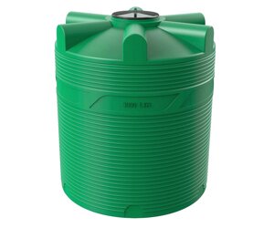 Polimer Group Емкость цилиндрическая Polimer-Group V 3000, 3000 литров, зеленая