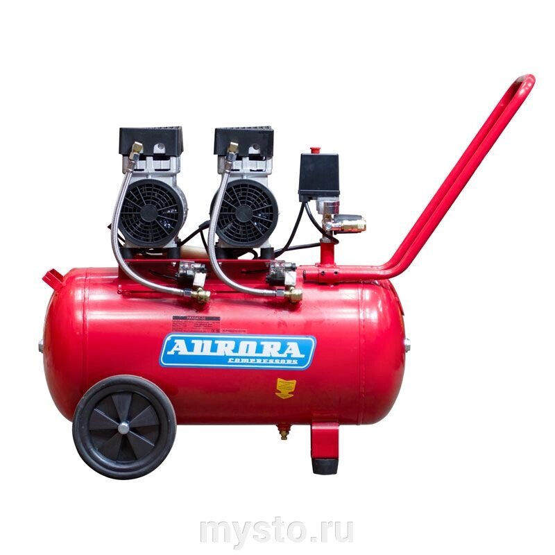 Поршневой компрессор Aurora AIR-25, коаксиальный привод, 206 л/мин, 220В от компании Оборудование для автосервиса и АЗС "Т-ind" доставка в регионы - фото 1