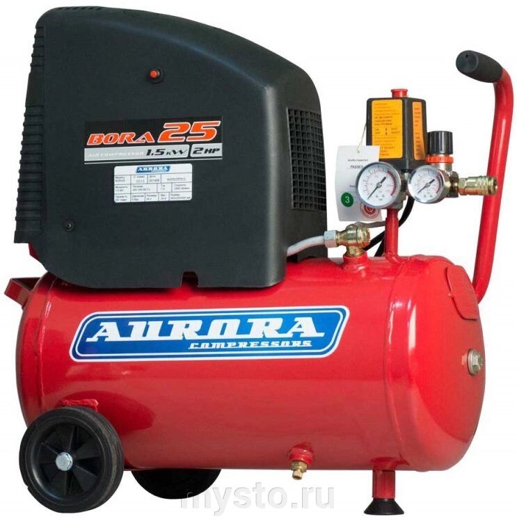 Поршневой компрессор Aurora BORA-25 от компании Оборудование для автосервиса и АЗС "Т-ind" доставка в регионы - фото 1