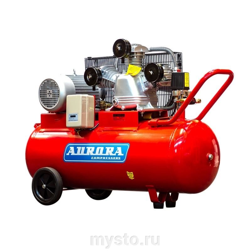 Поршневой компрессор Aurora TORNADO-105, ременной привод, масляный, 471 л/мин, 220В от компании Оборудование для автосервиса и АЗС "Т-ind" доставка в регионы - фото 1