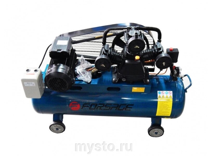 Поршневой компрессор Forsage F-TB290-150(220V), ременной привод, масляный, 360 л/мин, 220В от компании Оборудование для автосервиса и АЗС "Т-ind" доставка в регионы - фото 1