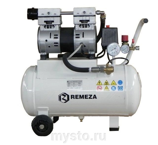 Поршневой компрессор Remeza СБ4/C-24. OLD10, коаксиальный привод, безмасляный, 135 л/мин, 220В от компании Оборудование для автосервиса и АЗС "Т-ind" доставка в регионы - фото 1