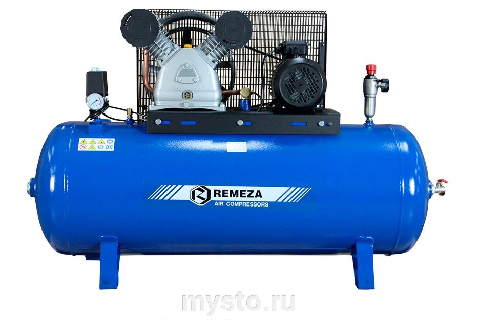 Поршневой компрессор Remeza СБ4/Ф-270. LB50, ременной привод, масляный, 690 л/мин, 380В от компании Оборудование для автосервиса и АЗС "Т-ind" доставка в регионы - фото 1