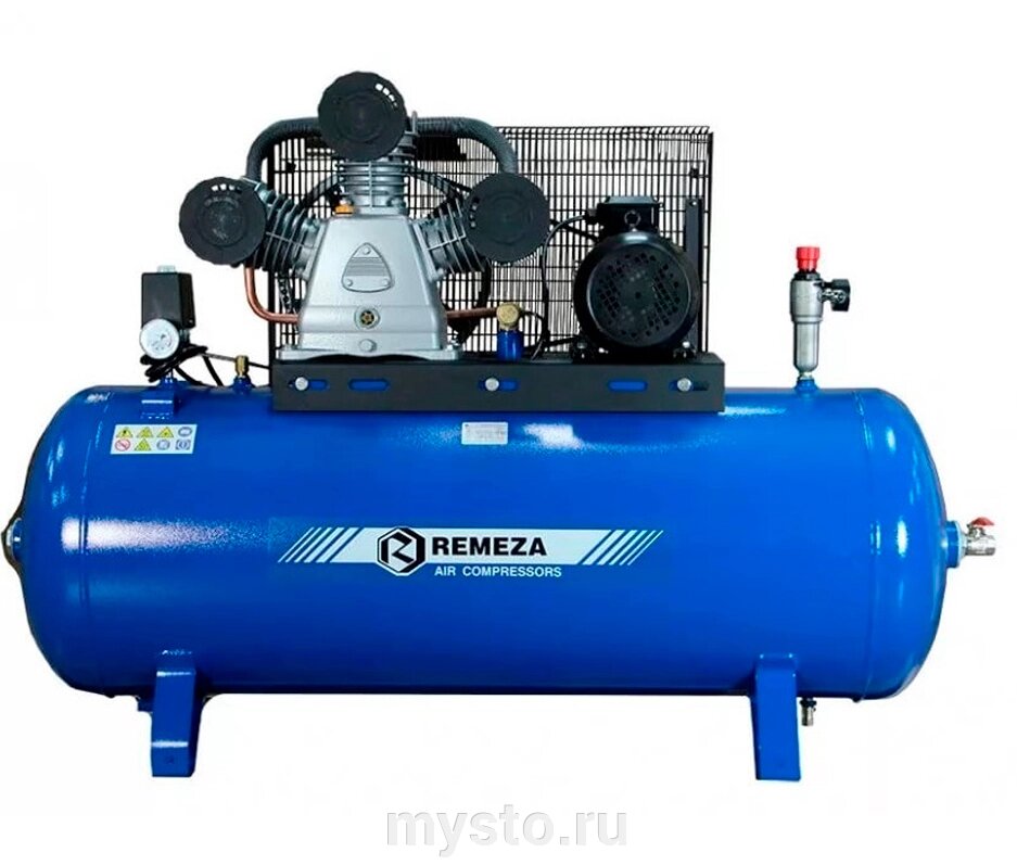 Поршневой компрессор Remeza СБ4/Ф-270. LB75, ременной привод, масляный, 950 л/мин, 380В от компании Оборудование для автосервиса и АЗС "Т-ind" доставка в регионы - фото 1