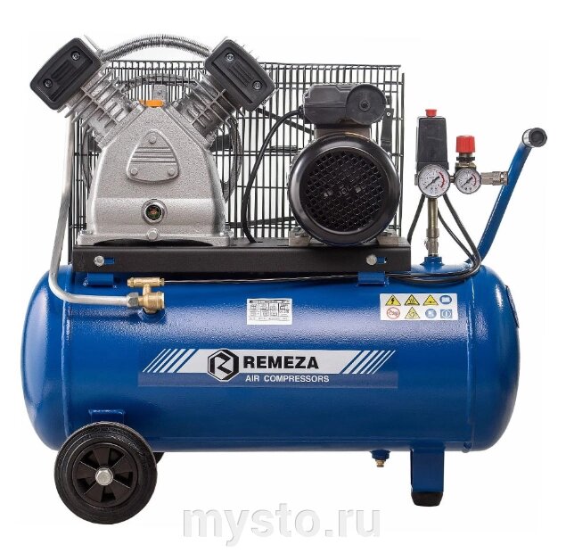 Поршневой компрессор Remeza СБ4/С-50. LB30-3.0, ременной привод, масляный, 500 л/мин, 380В от компании Оборудование для автосервиса и АЗС "Т-ind" доставка в регионы - фото 1