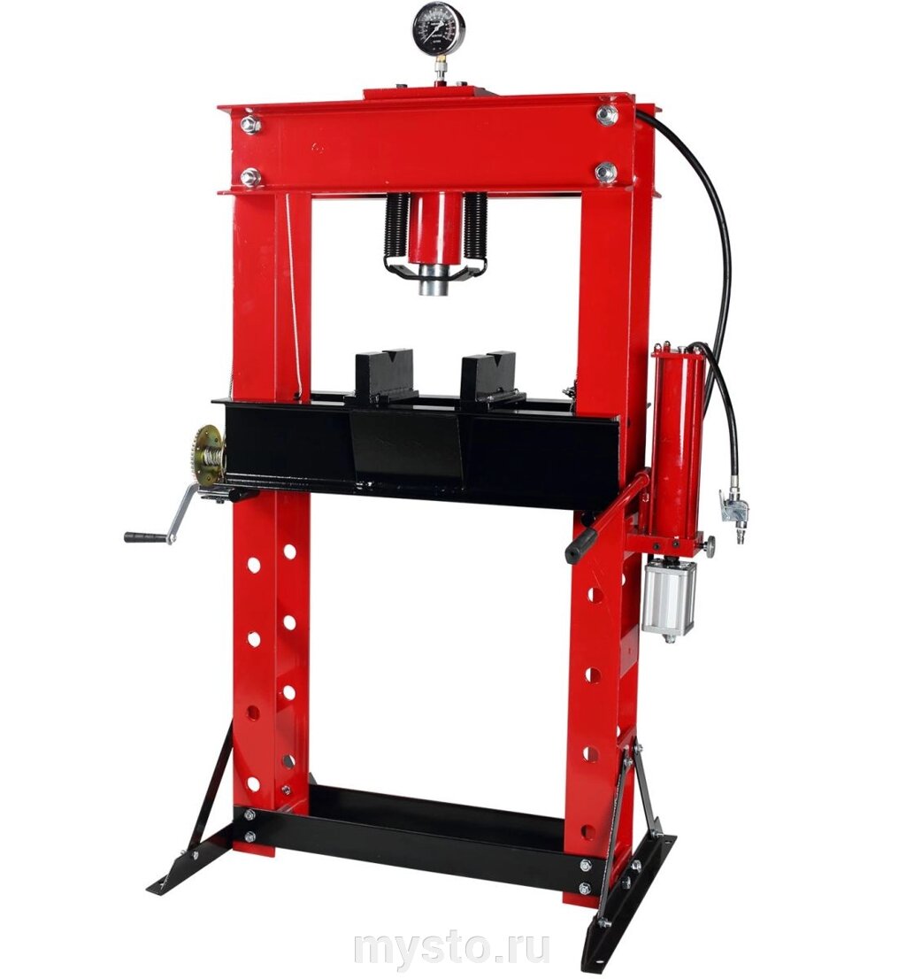 Пресс пневмогидравлический 50 тонн Техносоюз TS0501-4A, ручной, напольный, гаражный от компании Оборудование для автосервиса и АЗС "Т-ind" доставка в регионы - фото 1