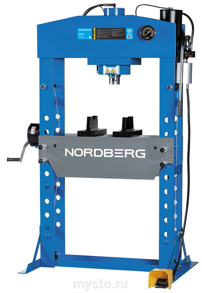 Пресс пневмогидравлический 75 тонн Nordberg N3675A, напольный, гаражный от компании Оборудование для автосервиса и АЗС "Т-ind" доставка в регионы - фото 1