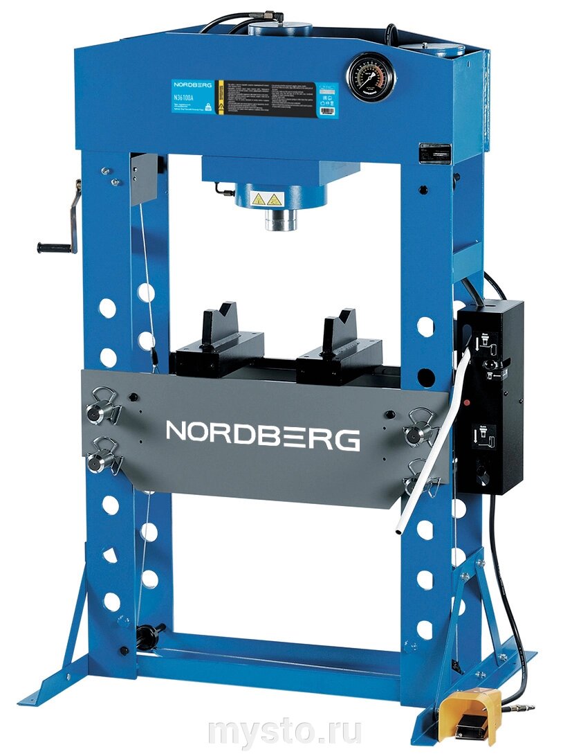 Пресс пневмогидравлический ножной 100 тонн Nordberg N36100A, напольный, гаражный от компании Оборудование для автосервиса и АЗС "Т-ind" доставка в регионы - фото 1