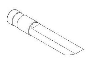 Пуансон к CC300 в форме ножа-стамески L=120 мм. (F) Comec арт. CC314
