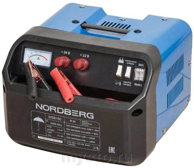 Пуско-зарядное устройство Nordberg WSB160, трансформаторное, 12-24В от компании Оборудование для автосервиса и АЗС "Т-ind" доставка в регионы - фото 1
