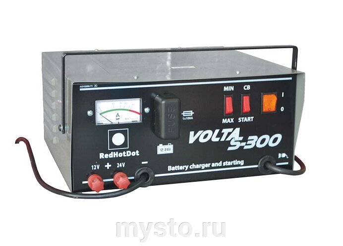 Пуско-зарядное устройство RedHotDot VOLTA S-300, трансформаторное, 12-24В от компании Оборудование для автосервиса и АЗС "Т-ind" доставка в регионы - фото 1