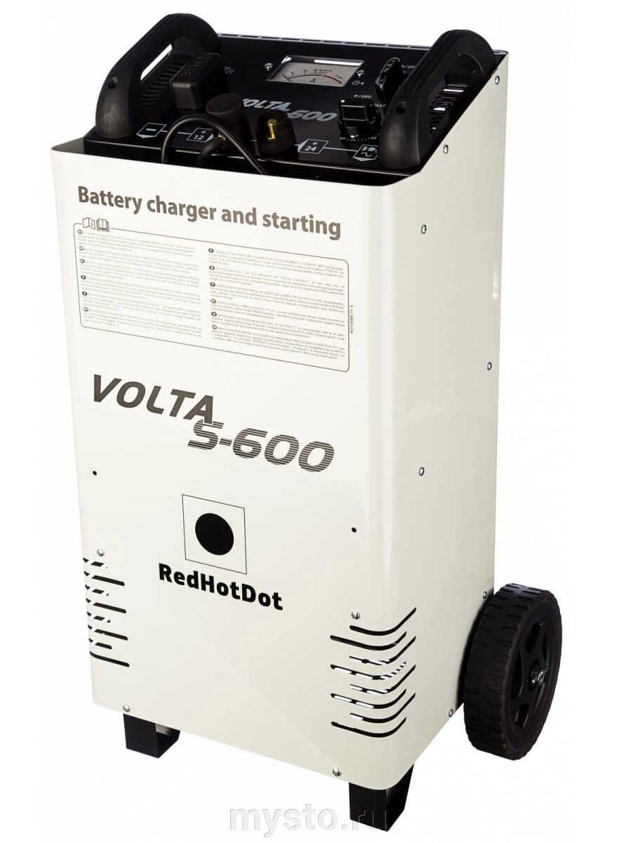 Пуско-зарядное устройство RedHotDot VOLTA S-600, трансформаторное, 12-24В от компании Оборудование для автосервиса и АЗС "Т-ind" доставка в регионы - фото 1