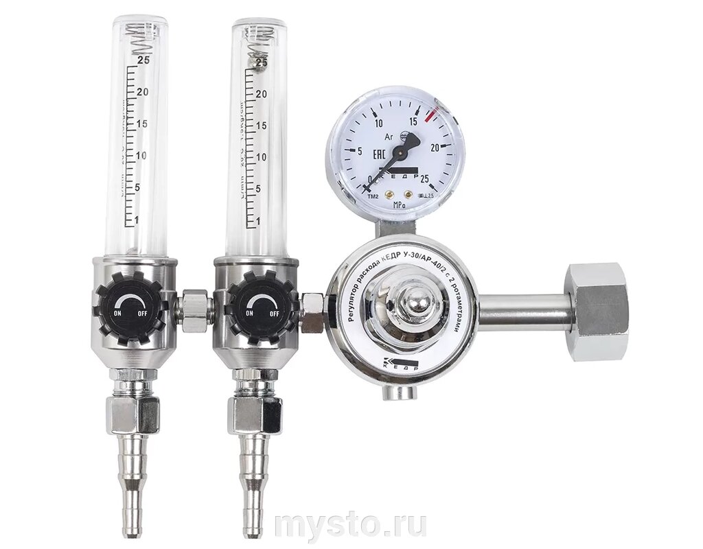 Регулятор расхода КЕДР У-30/АР-40/2, с 2 ротаметрами от компании Оборудование для автосервиса и АЗС "Т-ind" доставка в регионы - фото 1