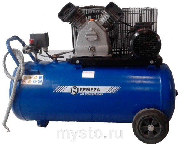 Remeza Поршневой компрессор REMEZA СБ4/С-200. LB30A, ременной привод, масляный, 420 л/мин, 220В от компании Оборудование для автосервиса и АЗС "Т-ind" доставка в регионы - фото 1