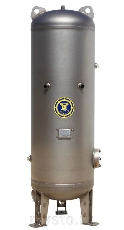 Ресивер для компрессора АСО Бежецк РВ 250-02/10, вертикальный воздухосборник, 250 литров от компании Оборудование для автосервиса и АЗС "Т-ind" доставка в регионы - фото 1