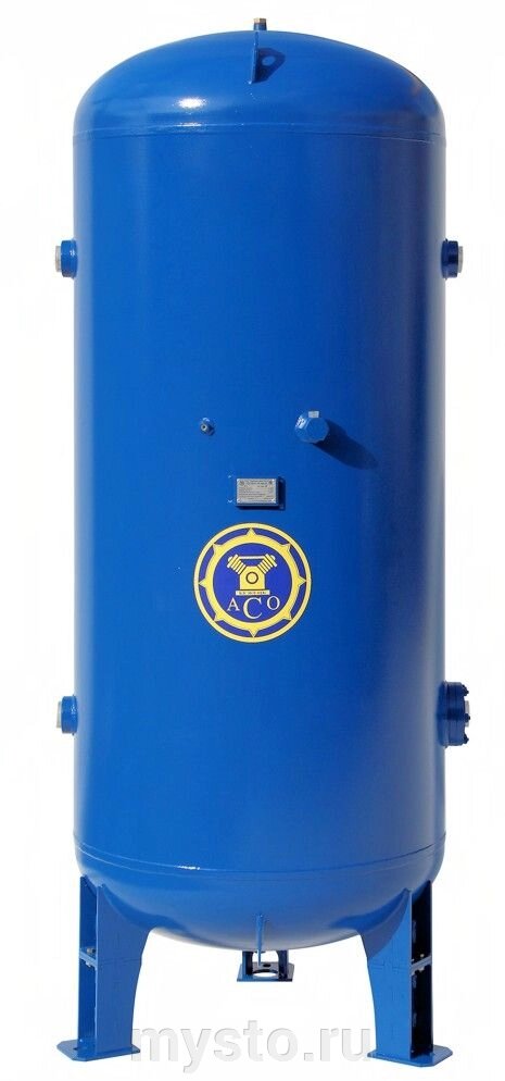 Ресивер для компрессора АСО Бежецк РВ 900/10, вертикальный воздухосборник, 900 литров от компании Оборудование для автосервиса и АЗС "Т-ind" доставка в регионы - фото 1