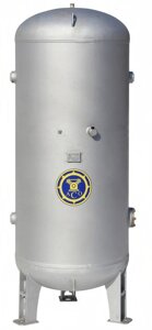 Ресивер для компрессора АСО Бежецк РВ 900/10Ц оцинкованный, вертикальный воздухосборник, 900 литров