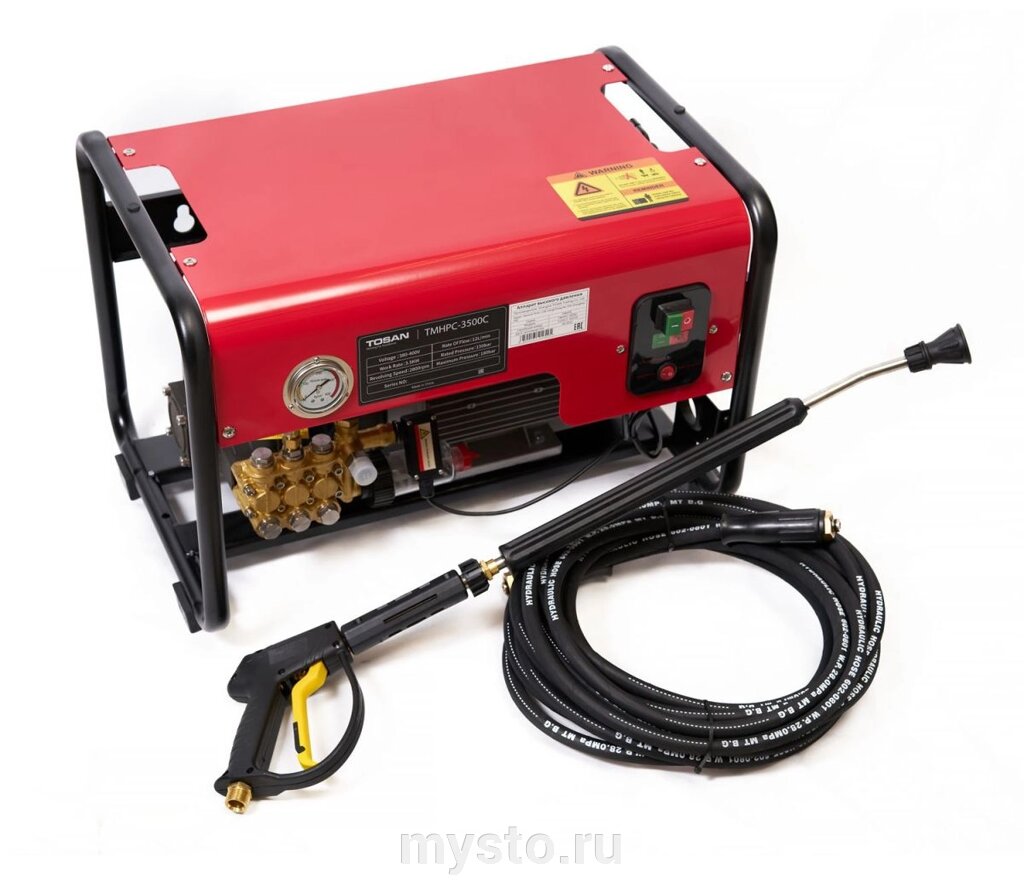 ROSSVIK Аппарат мойка высокого давления Rossvik TMHPC-3500C, 12л/мин, 180бар, 2800об/мин от компании Оборудование для автосервиса и АЗС "Т-ind" доставка в регионы - фото 1