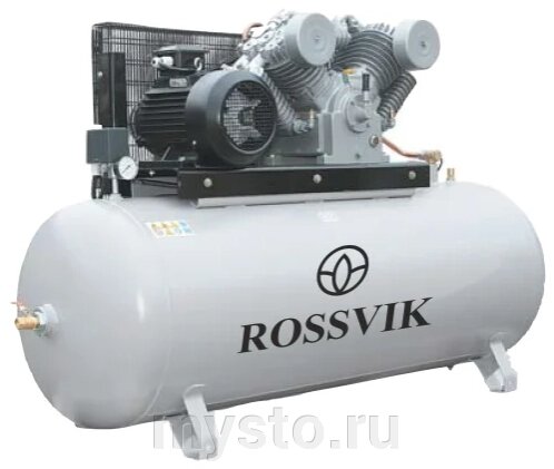 ROSSVIK Поршневой компрессор Rossvik СБ4/Ф-270. LB50, ременной привод, масляный, 690 л/мин, 380В от компании Оборудование для автосервиса и АЗС "Т-ind" доставка в регионы - фото 1