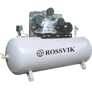 ROSSVIK Поршневой компрессор Rossvik СБ4/С-100. LB75, ременной привод, масляный, 950 л/мин, 380В