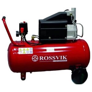 ROSSVIK Поршневой компрессор Rossvik СБ4/С-24. J1047В, коаксиальный привод, масляный, 200 л/мин, 220В