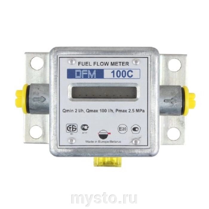 Счетчик дизельного топлива DFM 100C, электронный, расходомер топлива, 1,7 л/мин от компании Оборудование для автосервиса и АЗС "Т-ind" доставка в регионы - фото 1