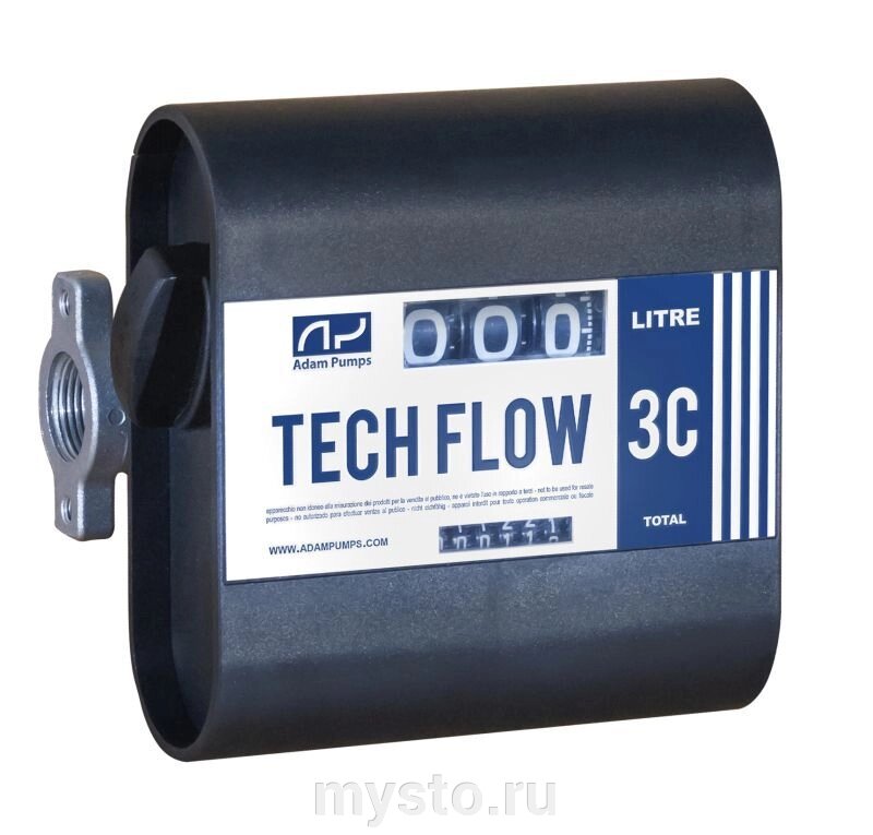 Счетчик топлива Adam Pumps TECH FLOW 3D "D" TF3D1 120 л. мин расходомер для дизеля от компании Оборудование для автосервиса и АЗС "Т-ind" доставка в регионы - фото 1
