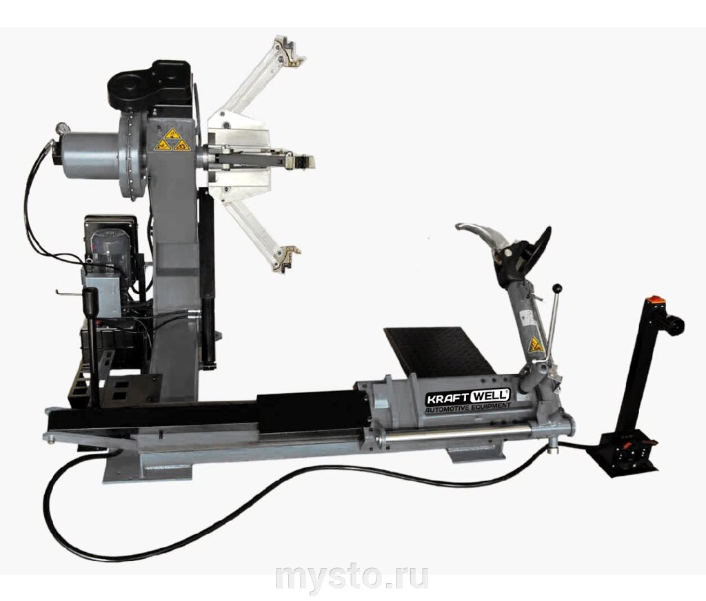 Шиномонтажный станок грузовой KraftWell KRW42TE, полуавтоматический, двухскоростной, 380В от компании Оборудование для автосервиса и АЗС "Т-ind" доставка в регионы - фото 1
