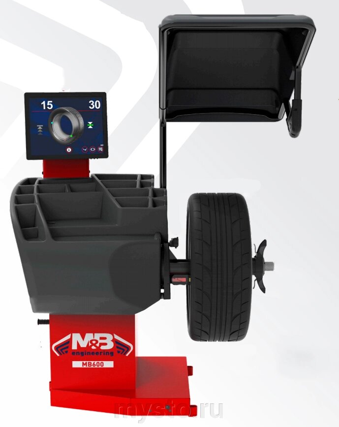Станок балансировочный M&B MB600, легковой, автоматический, 220В от компании Оборудование для автосервиса и АЗС "Т-ind" доставка в регионы - фото 1