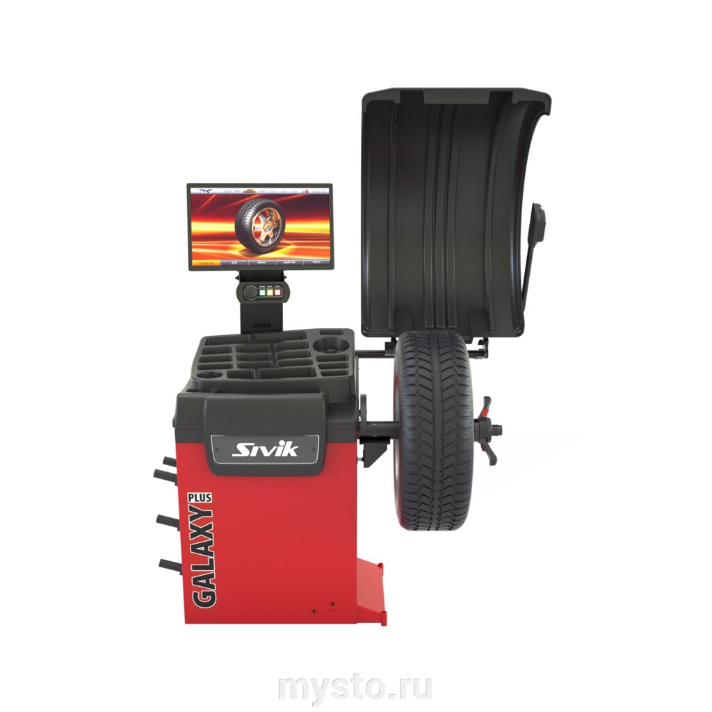 Станок балансировочный Сивик GALAXY Plus СБМП-60/3D Л, легковой, автоматический, с монитором, 220В от компании Оборудование для автосервиса и АЗС "Т-ind" доставка в регионы - фото 1