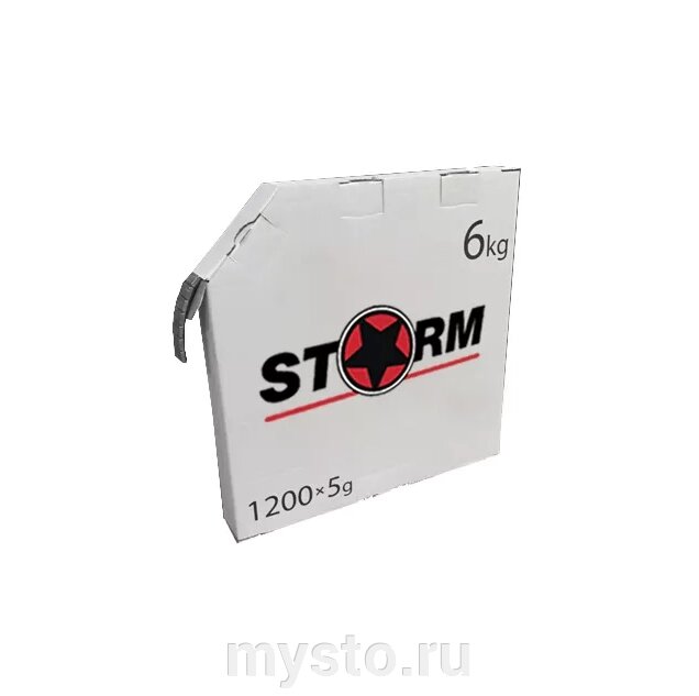 СТОРМ Самоклеящиеся балансировочные грузики из железа STORM RI6/19, на ленте, 1200шт. от компании Оборудование для автосервиса и АЗС "Т-ind" доставка в регионы - фото 1