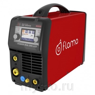 Сварочный инвертор полуавтомат Flama POWER MIG 200 LCD, MIG&MMA&TIG, 220В от компании Оборудование для автосервиса и АЗС "Т-ind" доставка в регионы - фото 1