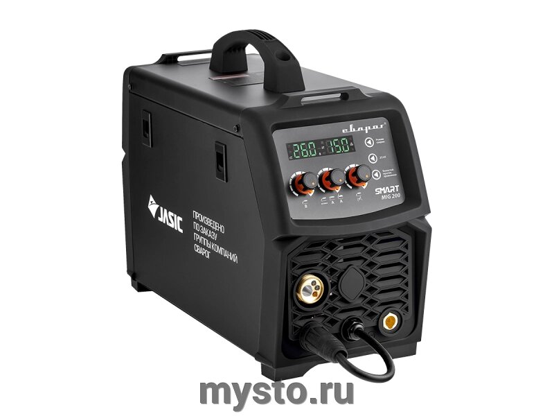 Сварочный инвертор полуавтомат Сварог REAL SMART MIG 200 BLACK (N2A5), MIG/MAG&MMA&TIG, 220В от компании Оборудование для автосервиса и АЗС "Т-ind" доставка в регионы - фото 1