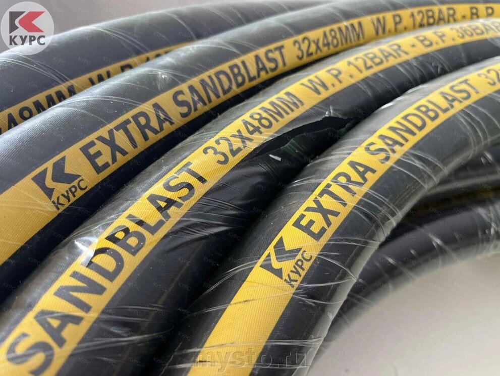 T-ind Шланг пескоструйный Extra Sandblast Hose, 12 бар, 32х48мм, 20м от компании Оборудование для автосервиса и АЗС "Т-ind" доставка в регионы - фото 1