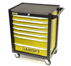 Тележка для инструмента Garopt Premium Gt9507. yell, закрытая, 7 ящиков