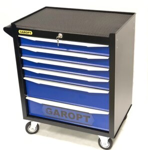 Тележка для инструмента Garopt Standart GT7956. blue, закрытая, 6 ящиков