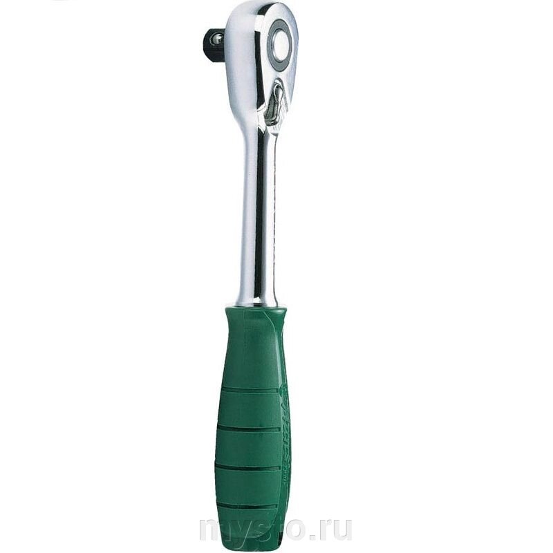 Трещотка Hans 4160GQ, 1/2", 48 зубьев, с быстрым сбросом, пластиковая ручка от компании Оборудование для автосервиса и АЗС "Т-ind" доставка в регионы - фото 1