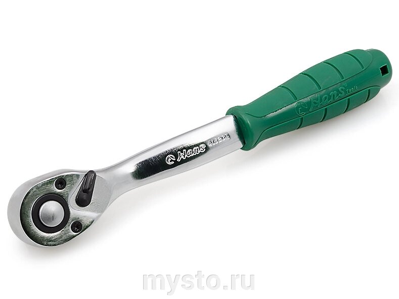 Трещотка изогнутая Hans 4162GQ, 1/2", 72 зубца, с быстрым сбросом от компании Оборудование для автосервиса и АЗС "Т-ind" доставка в регионы - фото 1