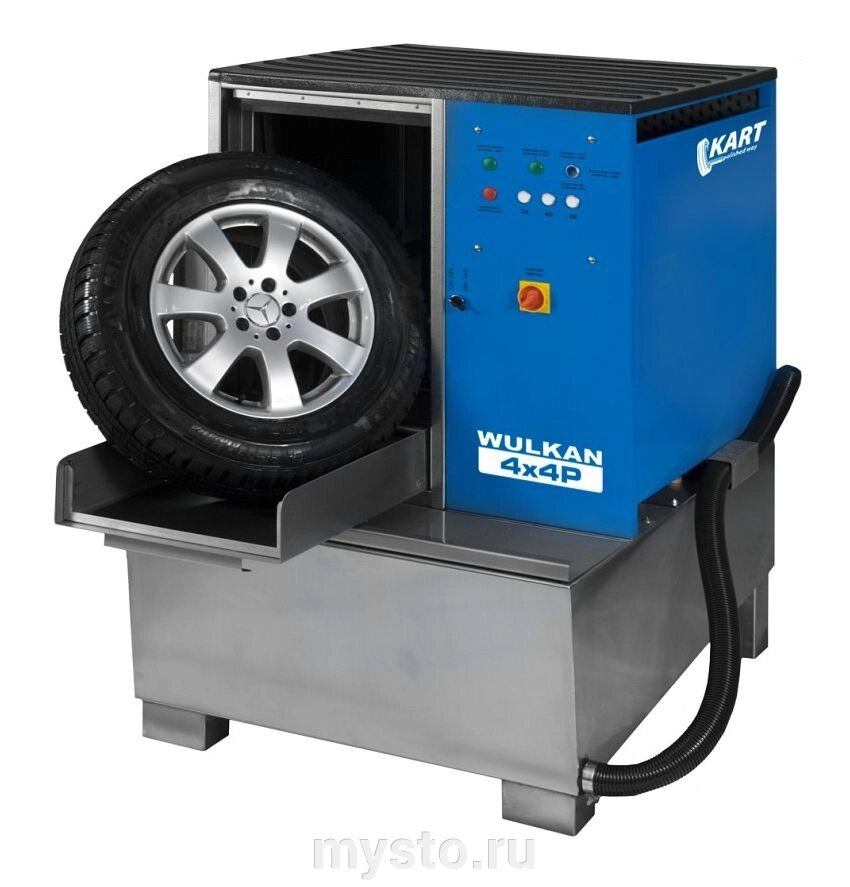 Установка для мойки колес Kart WULKAN 4x4P, автоматическая, для легковых/грузовых колес от компании Оборудование для автосервиса и АЗС "Т-ind" доставка в регионы - фото 1
