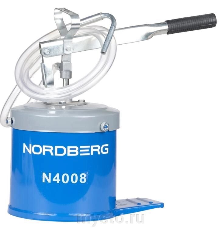 Установка для раздачи масла Nordberg N4008, ручная, 8 литров от компании Оборудование для автосервиса и АЗС "Т-ind" доставка в регионы - фото 1