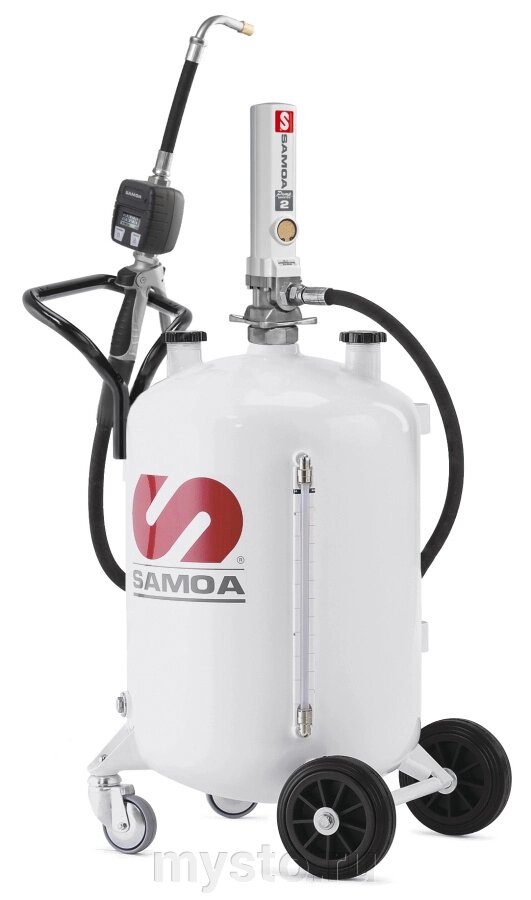 Установка для раздачи масла Samoa 328010, пневматическая, 70 литров от компании Оборудование для автосервиса и АЗС "Т-ind" доставка в регионы - фото 1