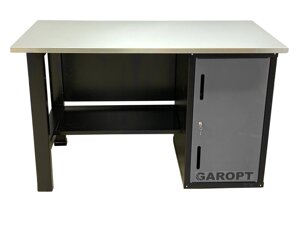 Верстак слесарный Garopt No boxes GT1400STD. grey, однотумбовый, тумба с дверцей