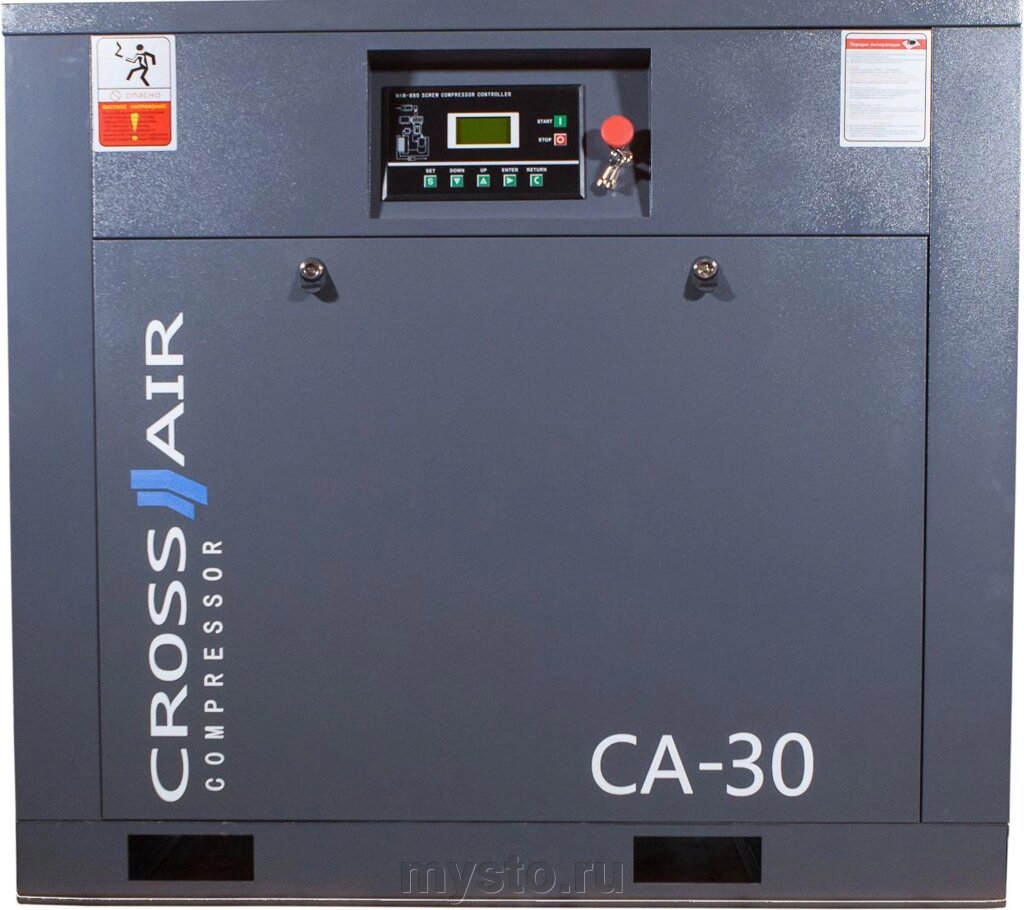 Винтовой компрессор CrossAir CA30-16GA, прямой привод, 16 бар, IP23, 2510 л/мин от компании Оборудование для автосервиса и АЗС "Т-ind" доставка в регионы - фото 1