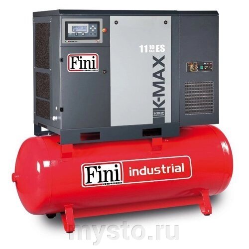 Винтовой компрессор Fini K-MAX 11-08-500 электрический, масляный, 380 В от компании Оборудование для автосервиса и АЗС "Т-ind" доставка в регионы - фото 1