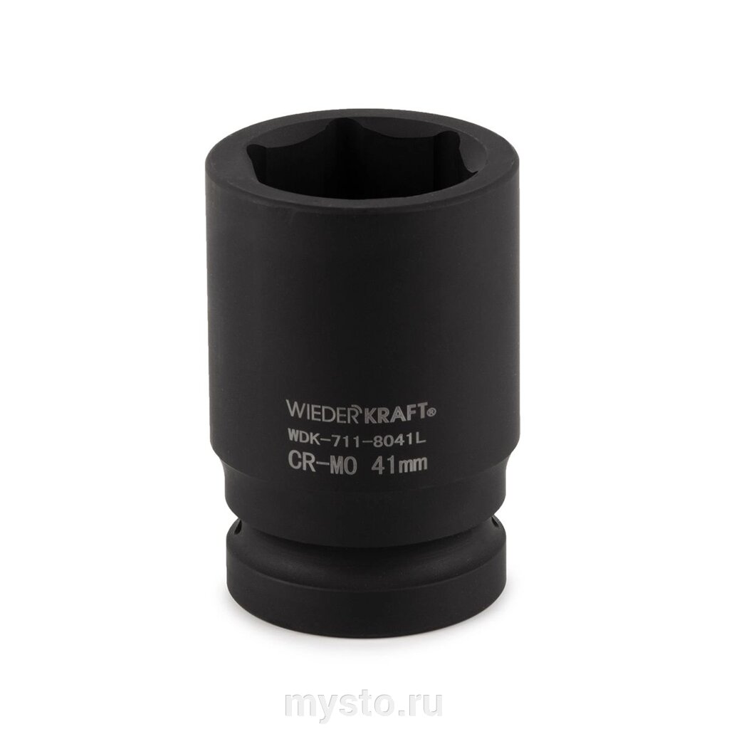 Wiederkraft Головка ударная глубокая WiederKraft WDK-711-8041L 1″, 41 мм от компании Оборудование для автосервиса и АЗС "Т-ind" доставка в регионы - фото 1