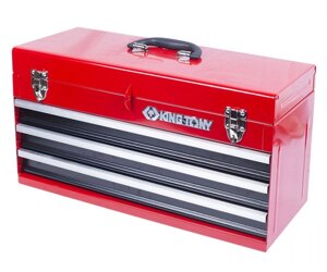 Ящик для инструментов King Tony 87401-3, 3 выдвижных ящика, 1 отсек